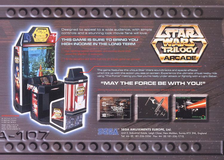 Star Wars Trilogy Arcade The Arcade Flyer Archive Video Game Flyers Star Wars Trilogy