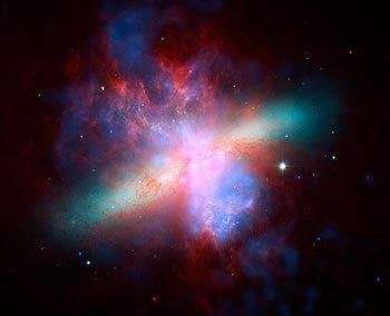 Starburst galaxy httpswwwcfaharvardedusiteswwwcfaharvard