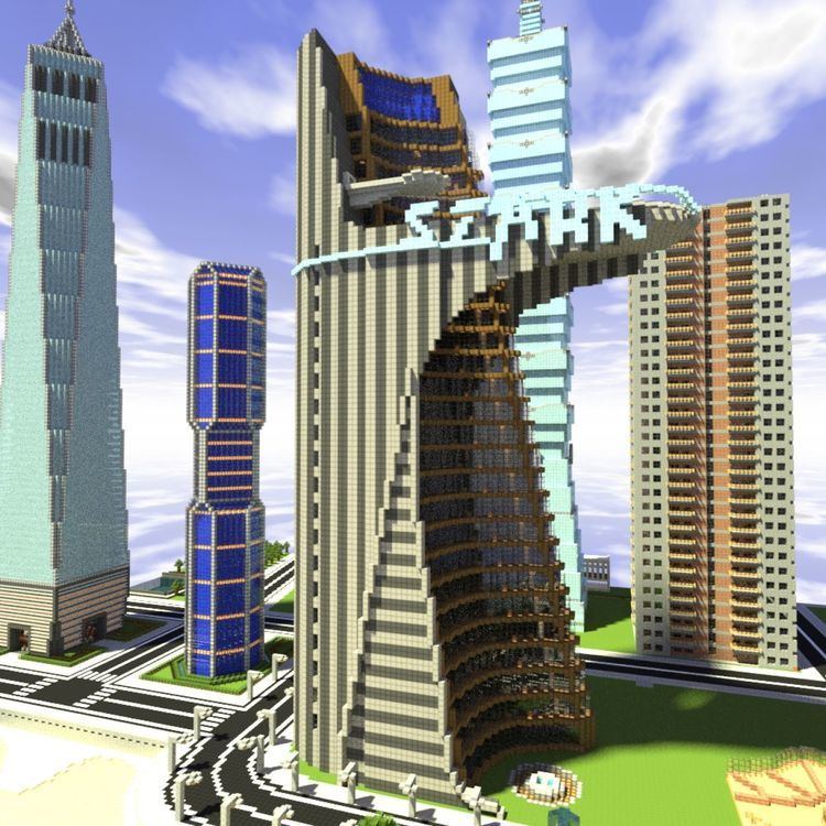 Stark Tower The Stark Tower From The Avengers Film An Exact Replica Minecraft