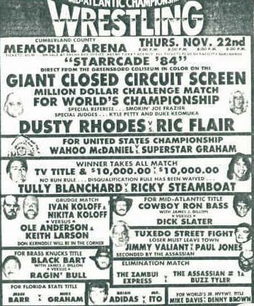 Starrcade (1984) MidAtlantic Wrestling on Thanksgiving MidAtlantic Gateway