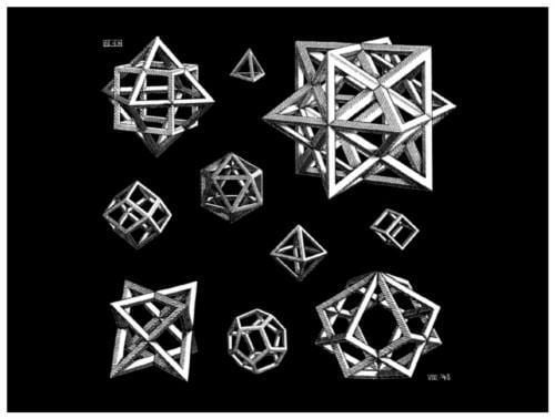 Stars (M. C. Escher) Study for Stars MC Escher1948 MCEscher Pinterest Stars