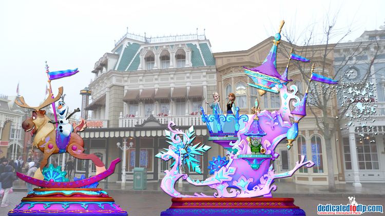 Stars on Parade (Disneyland Paris Parade) Dedicated to DLP Celebrating Disneyland Paris New Frozen Float