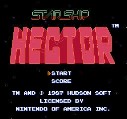 Starship Hector Starship Hector USA ROM lt NES ROMs Emuparadise