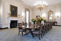 State Dining Room of the White House httpsuploadwikimediaorgwikipediacommonsthu