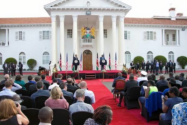 State House (Kenya) Barack Obama and President Uhuru Kenyatta At StateHouse Kenya