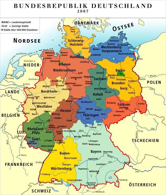 States of Germany German States Basic facts photos amp map of the states of Germany