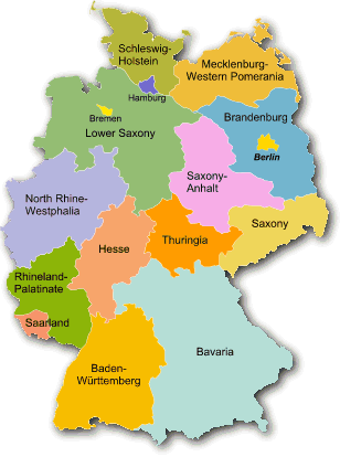 States of Germany Bundesland States