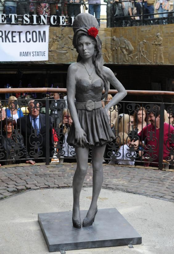 Statue of Amy Winehouse Amy Winehouse statue unveiled in Camden The Independent