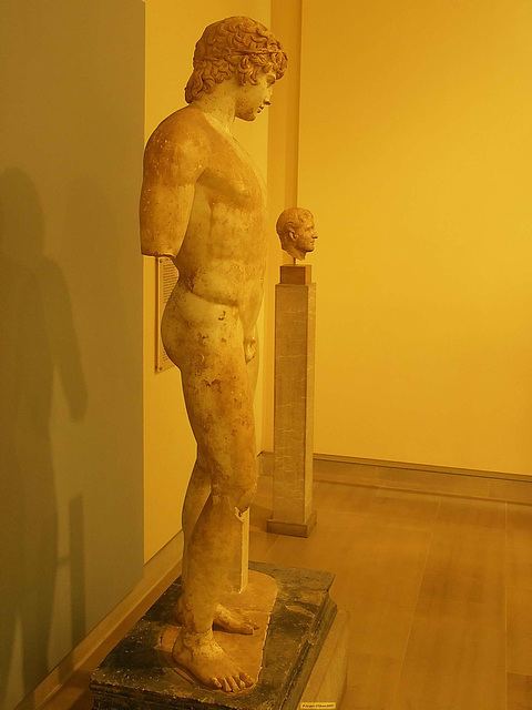 Statue of Antinous (Delphi) ipernity PICT17543ac Delphi Antinous Statue Profile 117138 AD