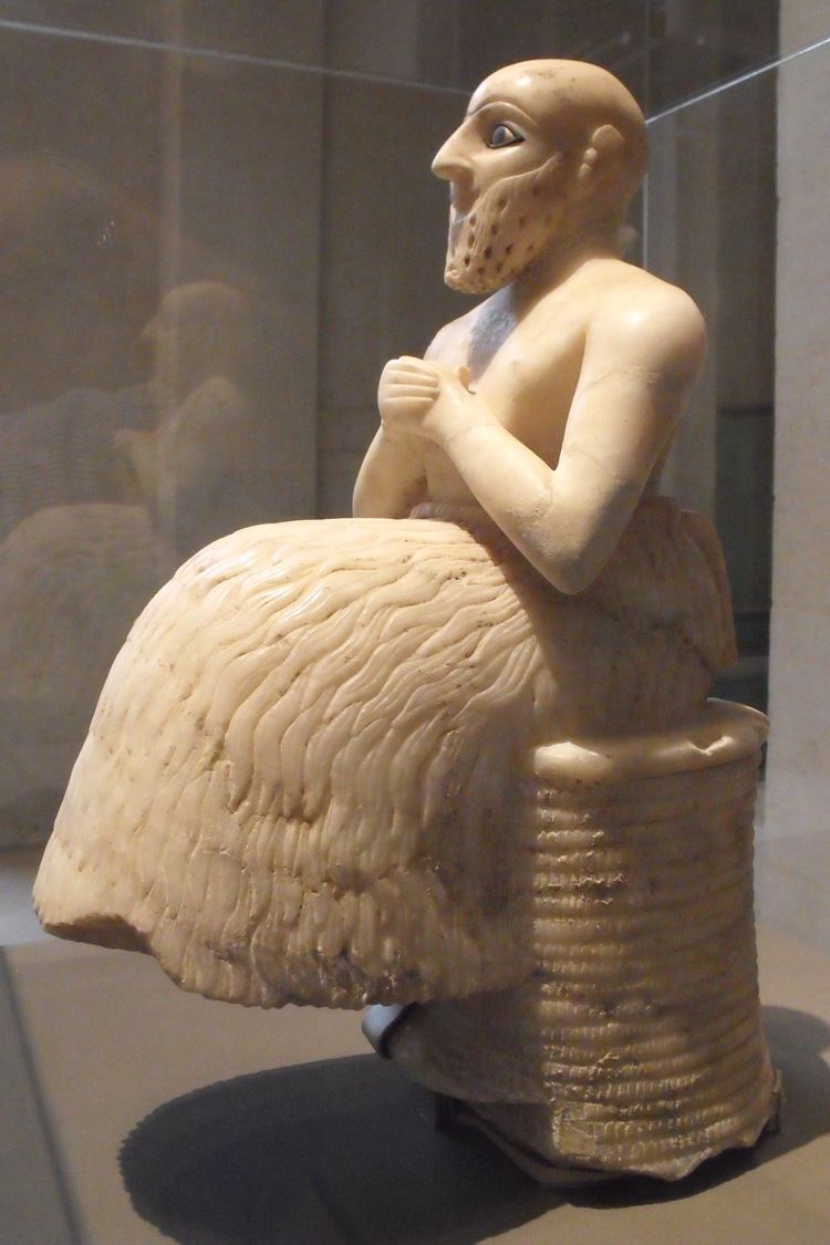 Statue of Ebih-Il Statue de EbihIl Intendant de Mari Marie du Louvre