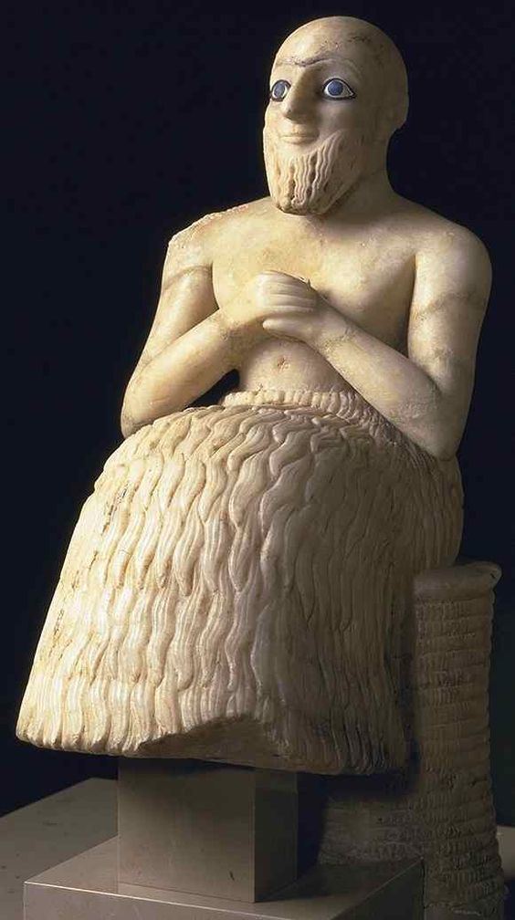 Statue of Ebih-Il statue de l39intendant ebihil 2400 av Near Middle East Culture