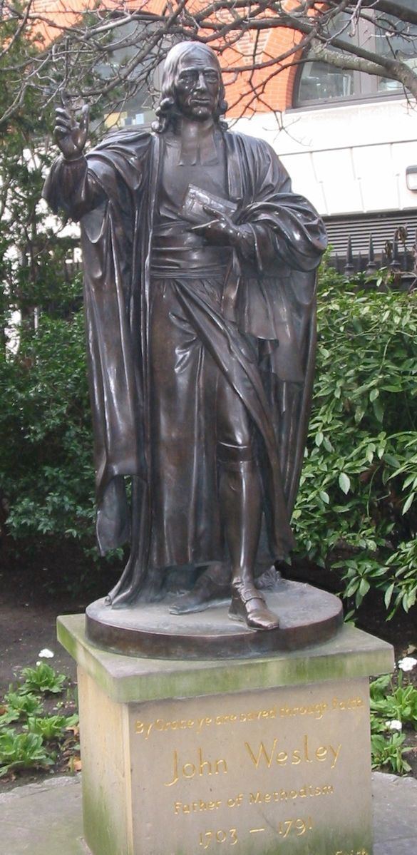 Statue of John Wesley, St Paul's Churchyard