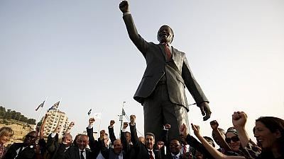 Statue of Nelson Mandela, Johannesburg Johannesburg presents Mandela statue to Ramallah in Palestine