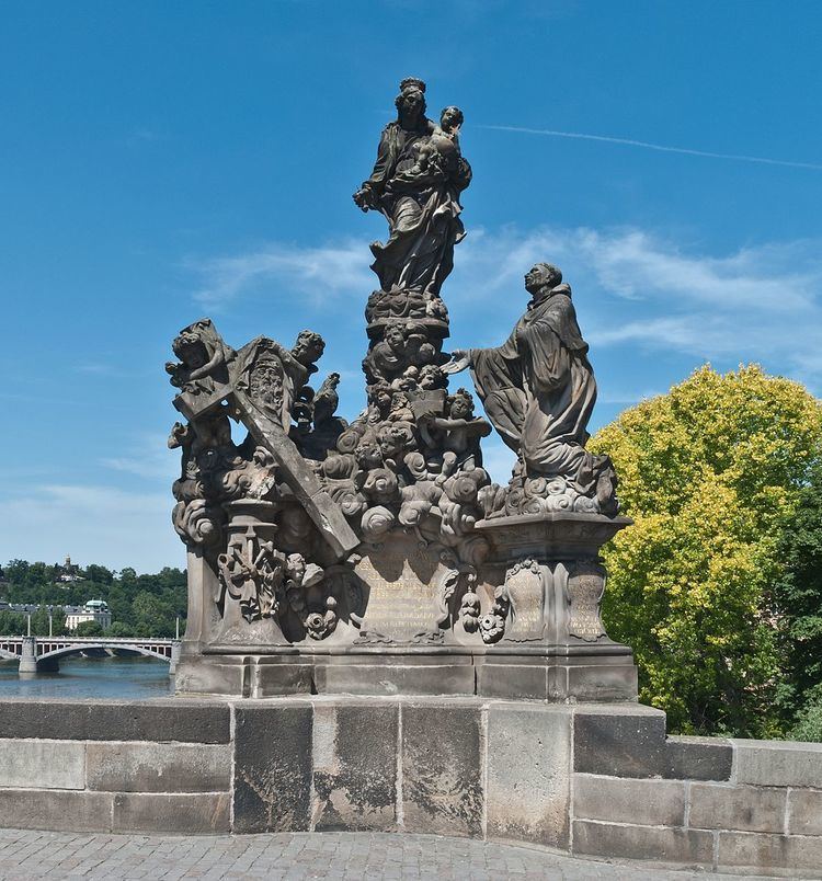Statues of Madonna and Saint Bernard, Charles Bridge