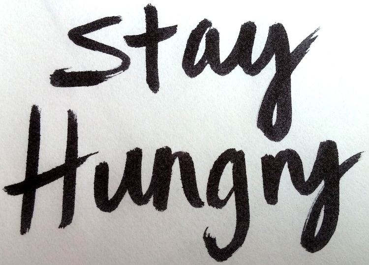 Stay Hungry The 100 Postcards Project Hand Lettered Stay Hungry Postcard 30