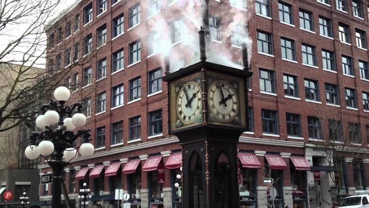 Steam clock Steam Powered Clock in Gas Town Vancouver BC YouTube