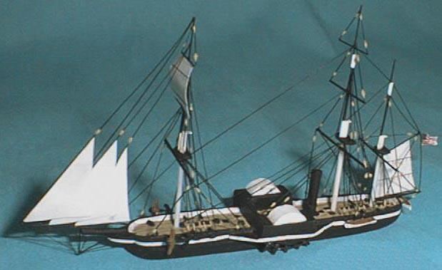 Steam frigate Model of US Steam Frigate Mississippi Ships of the Squadron Perry