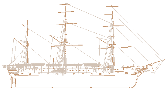 Steam frigate 19th Century British Steam Frigate 39Admiral Class39 HMS Simoom
