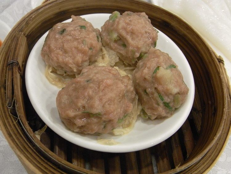Steamed meatball FileHK Sheung Wan Hei Yuet Seafood Restaurant