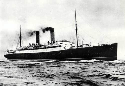 Steamship RMS Laconia I 1912 of the Cunard Steamship Line Ship History