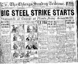 Steel strike of 1919 Steel Mill Strike Labor during the 1920s