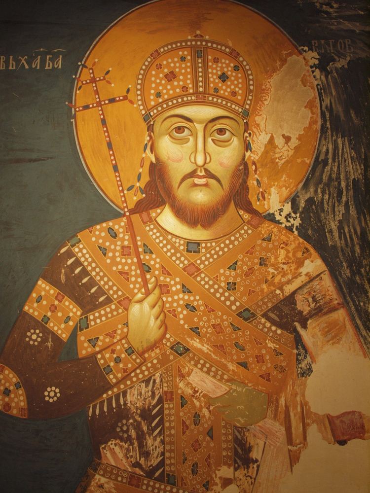 Stefan Dušan FileStefan Uro IV Duan of Serbia Lesnovo frescoJPG Wikimedia
