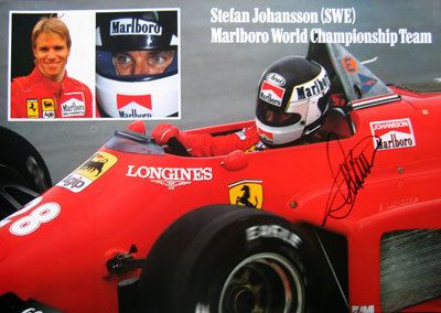 Stefan Johansson Stefan Johanssonautograph collection of Carlos Ghys