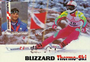 Stefan Niederseer Stefan Niederseer AUT Ski Alpin Autogrammkarte signiert 231435 EC