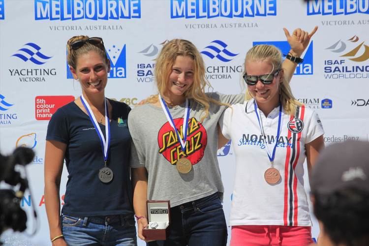 Stefania Elfutina All girl Qld contingent compete at ISAF World Cup Windsurfing