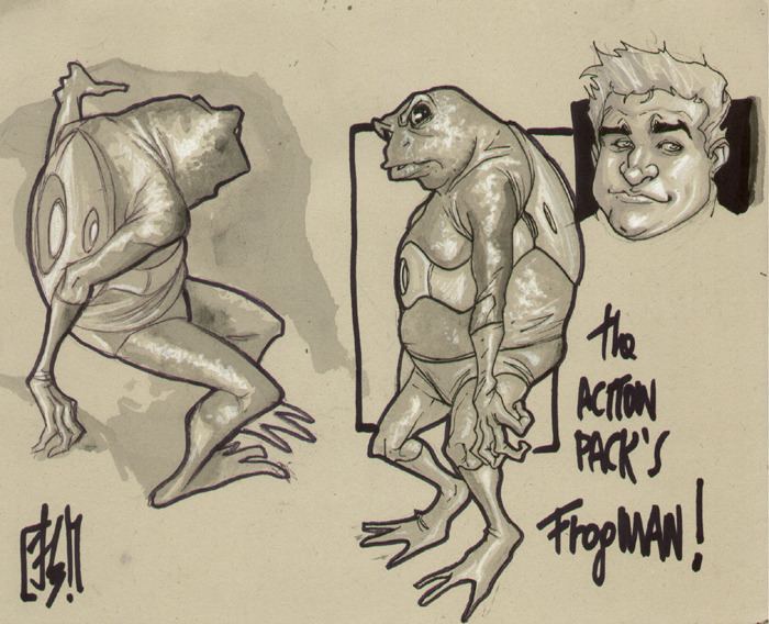 Stefano Caselli CHARACTER MODEL Frogman by Stefano Caselli Marvel Comics
