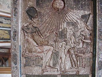 Stela of Akhenaten and his family httpsuploadwikimediaorgwikipediacommonsthu
