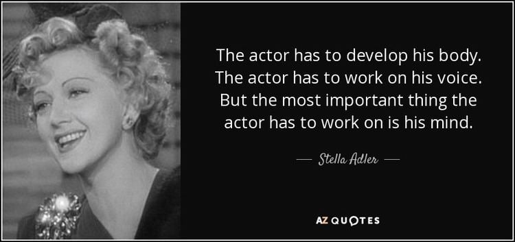 Stella Adler TOP 25 QUOTES BY STELLA ADLER of 51 AZ Quotes