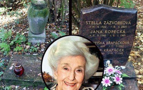 Stella Zázvorková Stella Zzvorkov se dokala Konen m dstojn hrob Ahaonlinecz