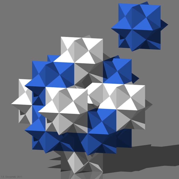 Stellated rhombic dodecahedral honeycomb