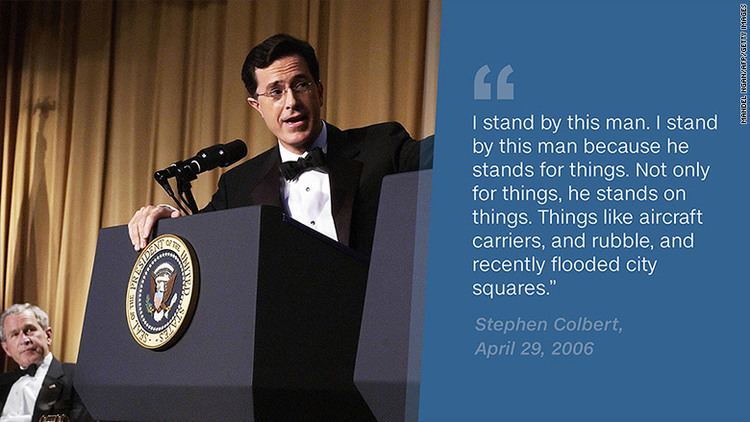 Stephen Colbert at the 2006 White House Correspondents' Dinner Stephen Colbert39s White House Correspondents legacy Apr 29 2016