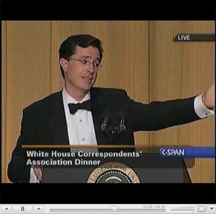 Stephen Colbert at the 2006 White House Correspondents' Dinner Colbert39s Most Impactful Moment Was at the 2006 White House