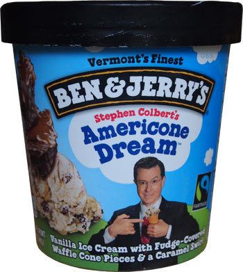 Stephen Colbert's AmeriCone Dream On Second Scoop Ice Cream Reviews Ben amp Jerry39s Stephen Colbert39s