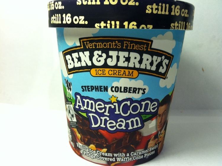 Stephen Colbert's AmeriCone Dream Crazy Food Dude Review Ben amp Jerry39s Stephen Colbert39s Americone