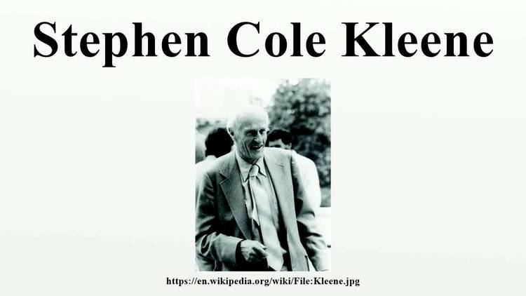 Stephen Cole Kleene Stephen Cole Kleene YouTube
