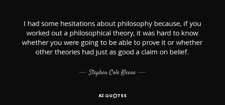 Stephen Cole Kleene TOP 13 QUOTES BY STEPHEN COLE KLEENE AZ Quotes