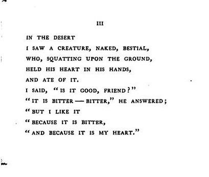 Stephen Crane but i like it because it is bitter and because it is my heart