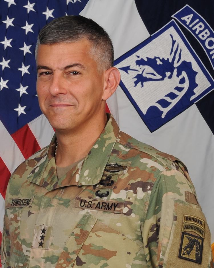 Stephen J. Townsend smiling and wearing his army uniform.