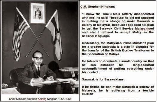 Stephen Kalong Ningkan Datuk Stephen Kalong Ningkan Sarawak Nationalist SSKM SSUUK