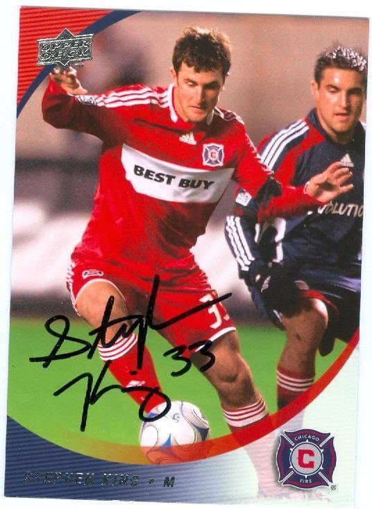 Stephen King (soccer) Stephen King autographed Soccer trading Card MLS Soccer