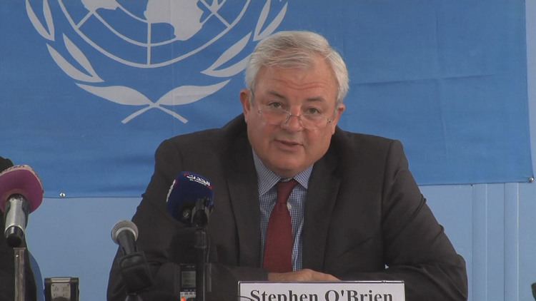 Stephen O'Brien UnderSecretaryGeneral for Humanitarian Affairs and Emergency