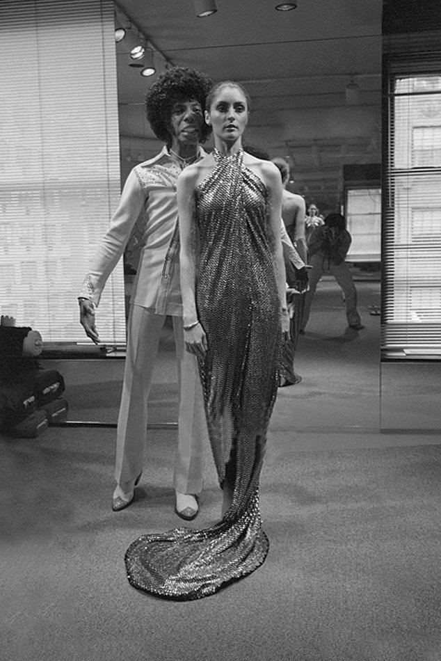Stephen Paley Stephen Paley on Twitter SlyStone with a Halston model Photo by