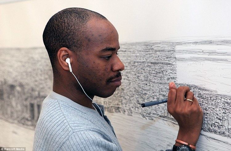 Stephen Wiltshire Autistic artist draws 18ft picture of New York skyline