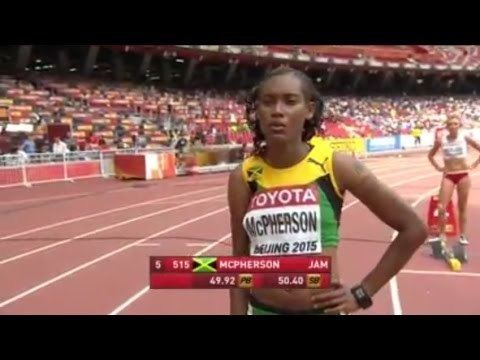 Stephenie Ann McPherson Stephenie Ann McPherson Wins Women39s 400M Heat 4 at IAAF