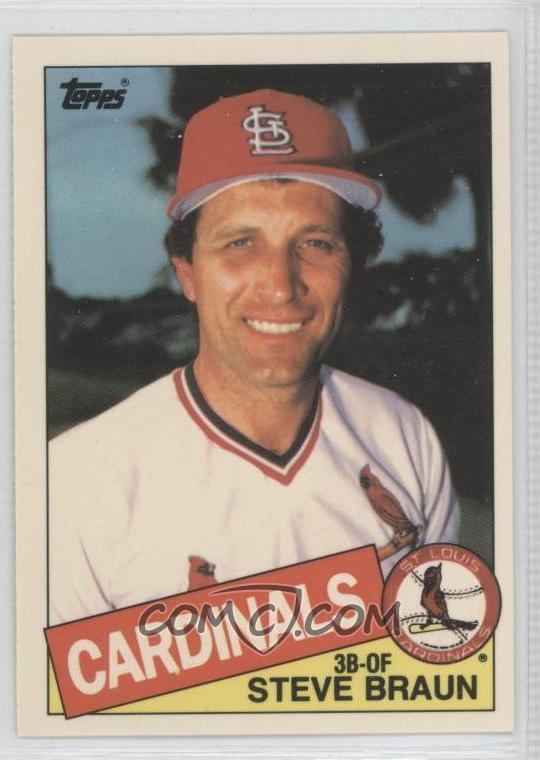 Steve Braun (baseball) 1985 Topps Box Set Collector39s Edition Tiffany 152