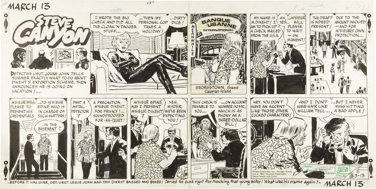 Steve Canyon Steve Canyon 031383 in nes gelito39s Milton Caniff Comic Art Gallery